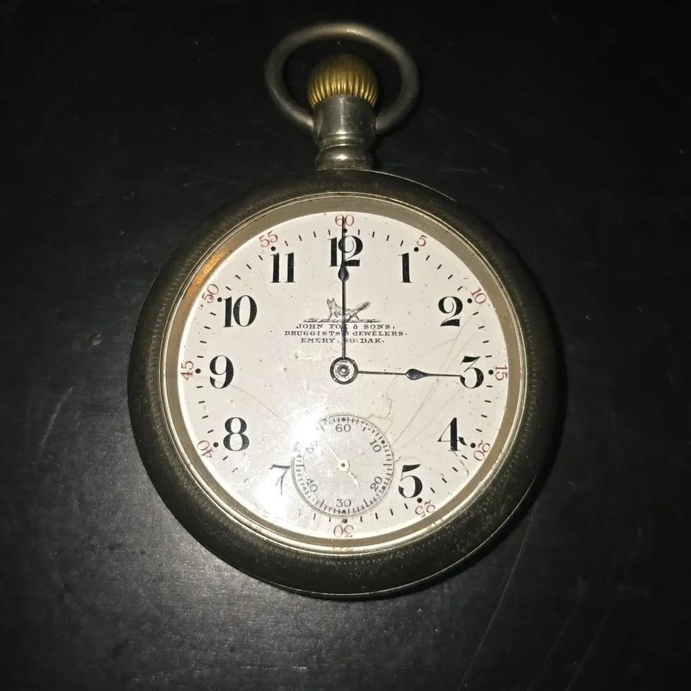 Emery So. Dak Vintage Men'sPocket Watch! 1920' or 30's